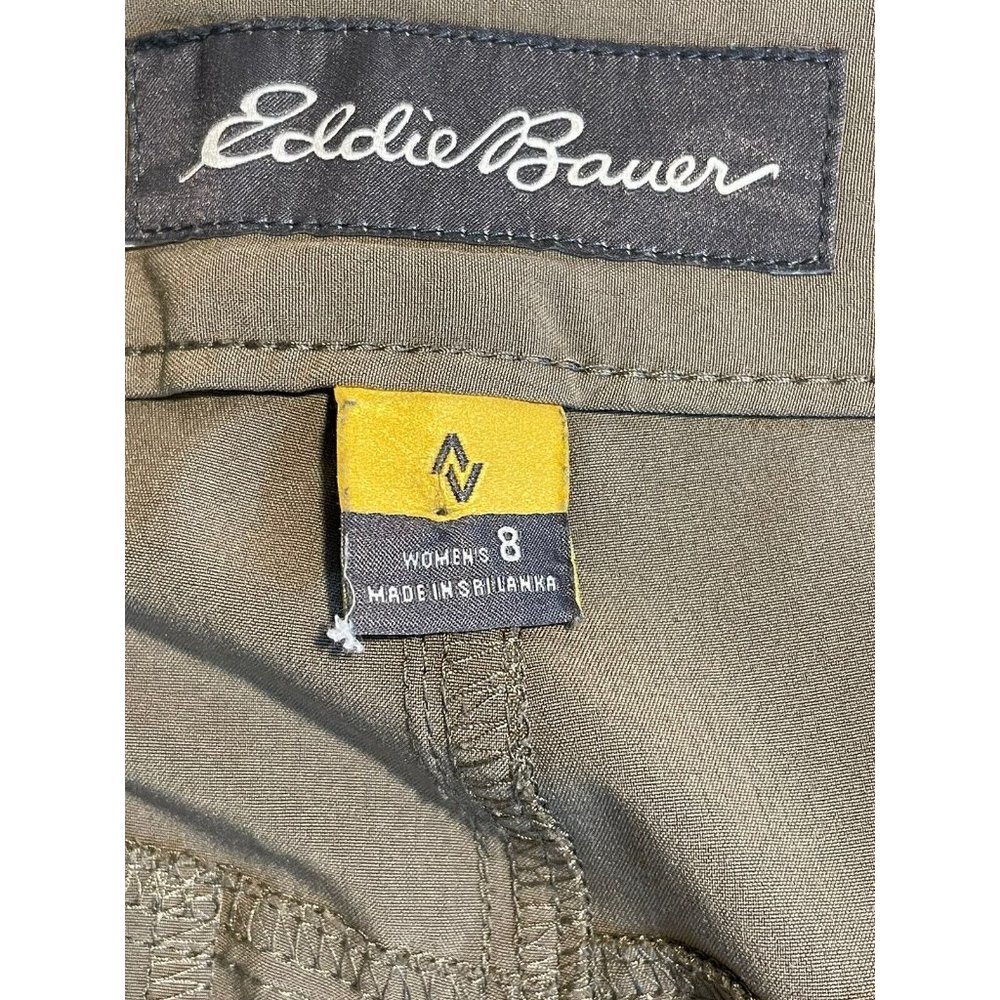 Eddie Bauer Travex Pants Women Size 8 Brown Slightly Curvy Fit Pockets Outdoor - Picture 8 of 16
